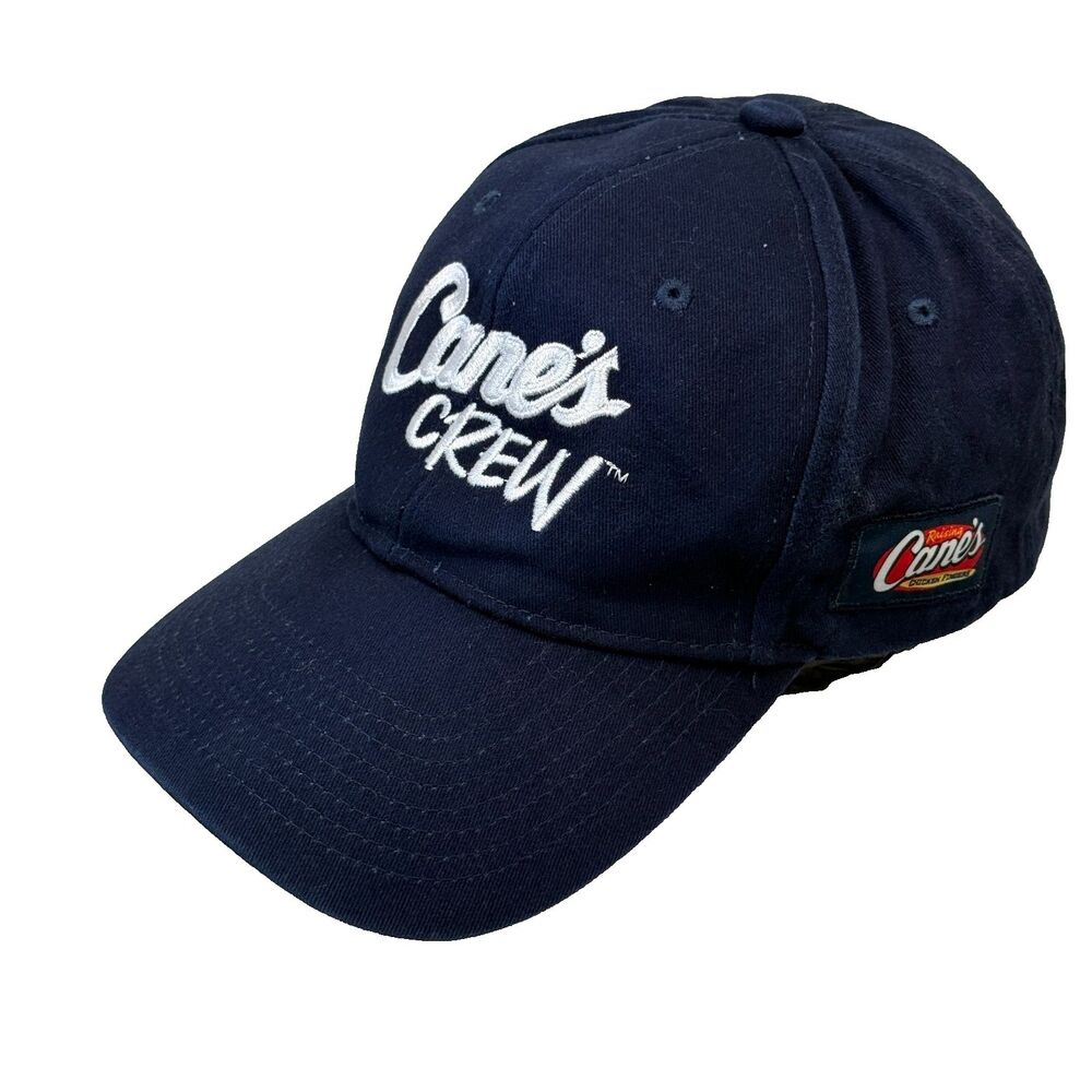 Cane's Crew - Raising Canes Chicken Fingers Hat Cap Blue 100% Cotton One-Size